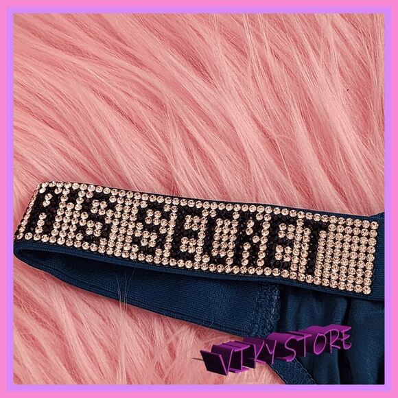 NWT 👗💖 Glamorous Victoria's Secret Very Sexy Saphire Lace Bikini - Size Large - Picture 4 of 5